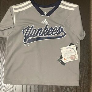 Adidas Kids Yankees Gray Jersey